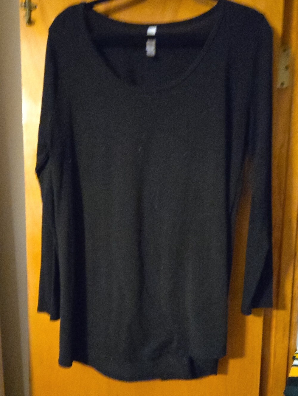 LuLaRoe Black Long Sleeve Scoop Neck Top